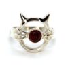 Ashes In Glass Cat Memorial ring.