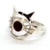 Ashes In Glass Cat Memorial ring.